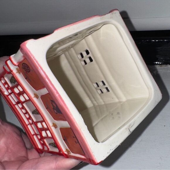 NWT ANTHROPOLOGIE SET OF FOUR Ceramic Holiday Houses Complete Set - Picture 14 of 16